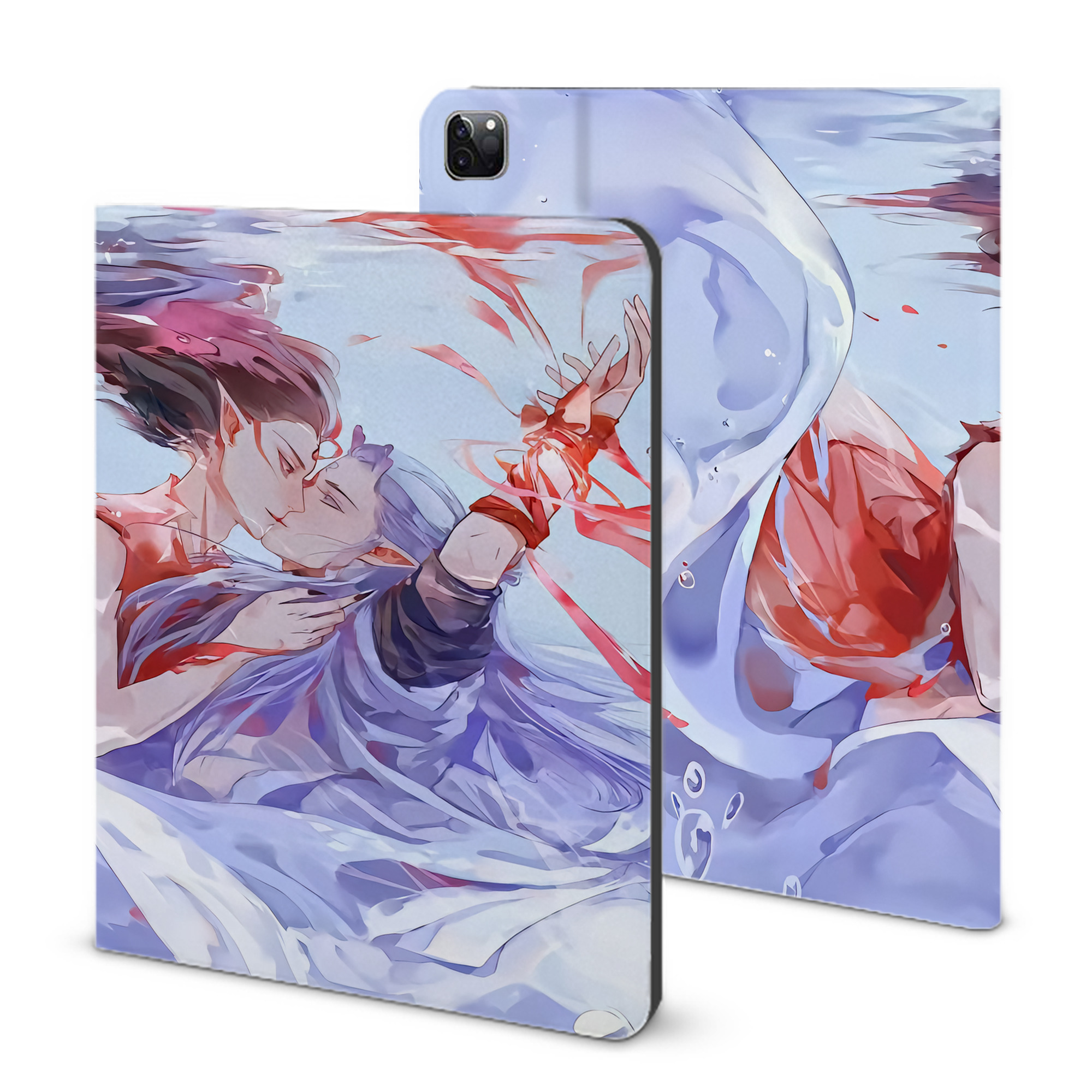 （画像用） Ne Zha 2 ナタ 魔童の大暴れ IPad ケース ブック型 PUレザー TPU 耐衝撃 軽量 薄型 ペン収納なし 全面保護 IPad 各モデル対応